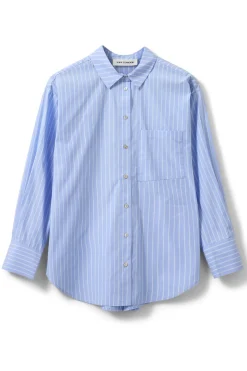 ADALENESW SHIRT 5094 Light Blue striped SNOS417