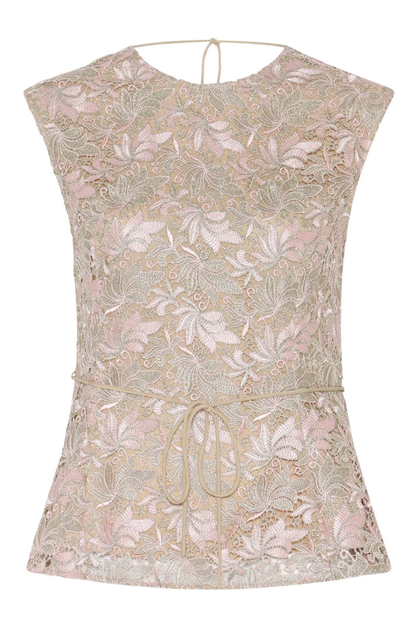 AdonidaBBOriia blouse Rose Gold flower BBW4862