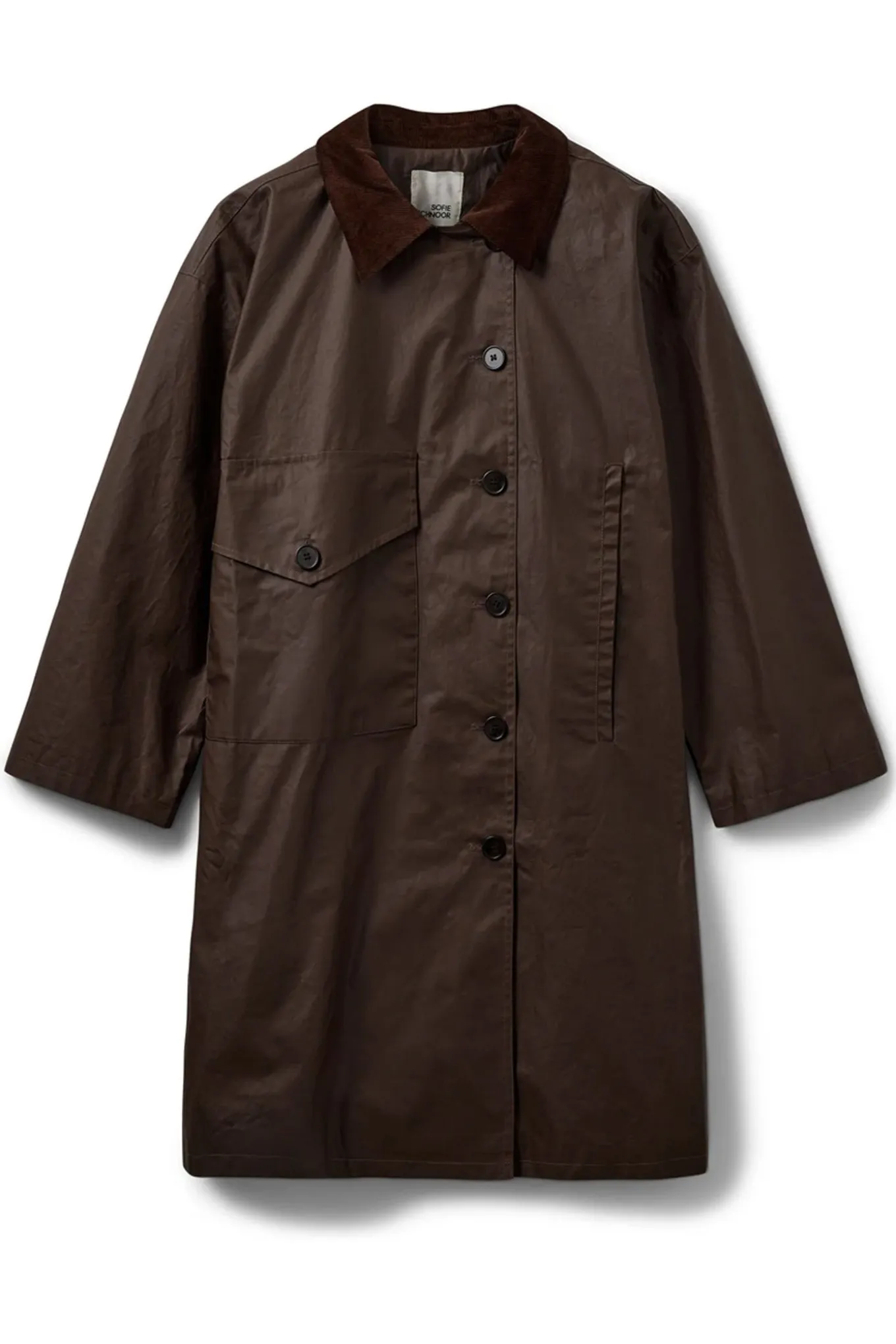 AGNESSW COAT 7025 Dark brown SNOS695