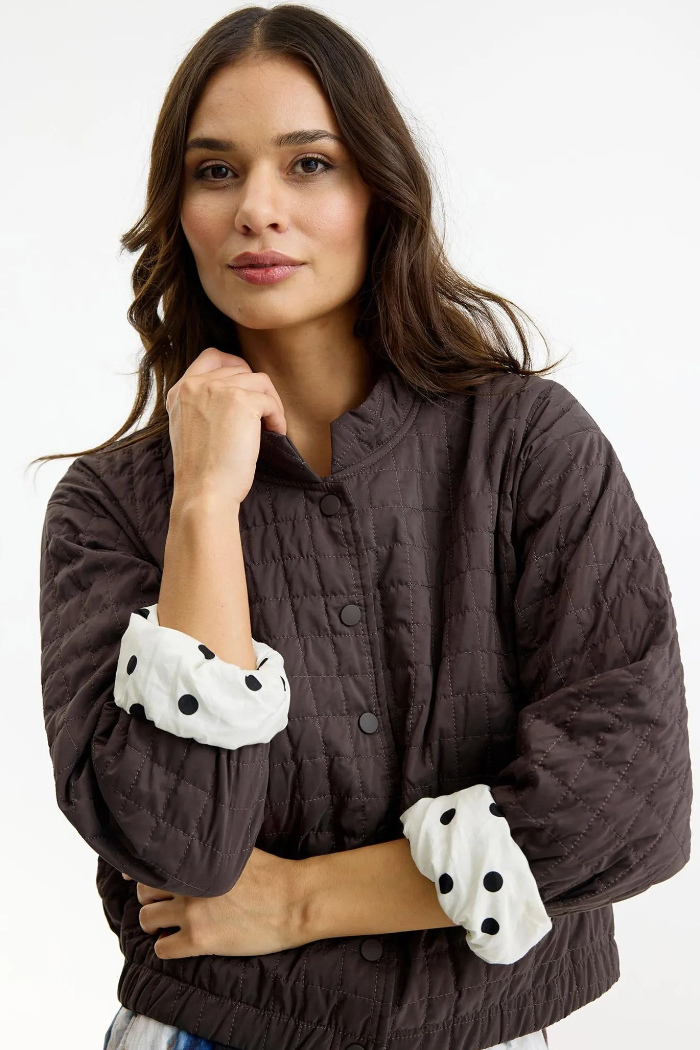 Alina jacket (no engel embroid Brown 17049