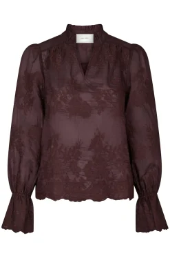Amara Big Embroidery Burgundy 163032