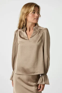 Amara Heavy Sateen Bedaz DARK TAUPE 166578
