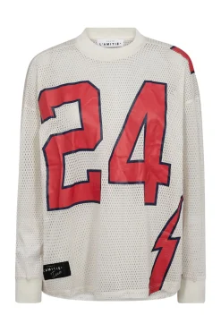 American Football LS Tee Pearl/ Red HL10049