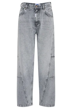 BACAMMIE CURVED JEANS Grey Denim 50405099