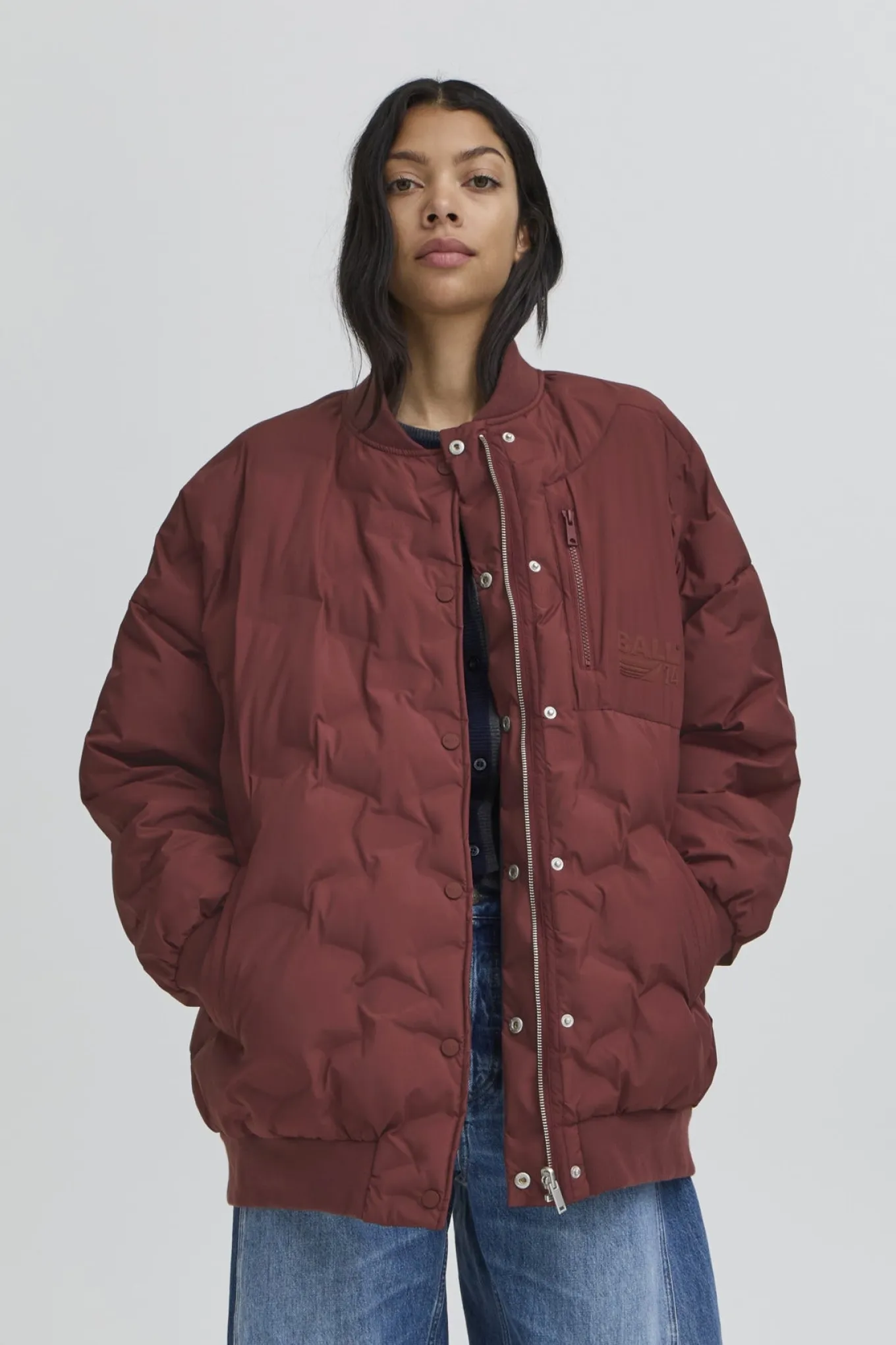BAESTEL QUILTED OZ BOMBER Chocolate Truffle 50405264