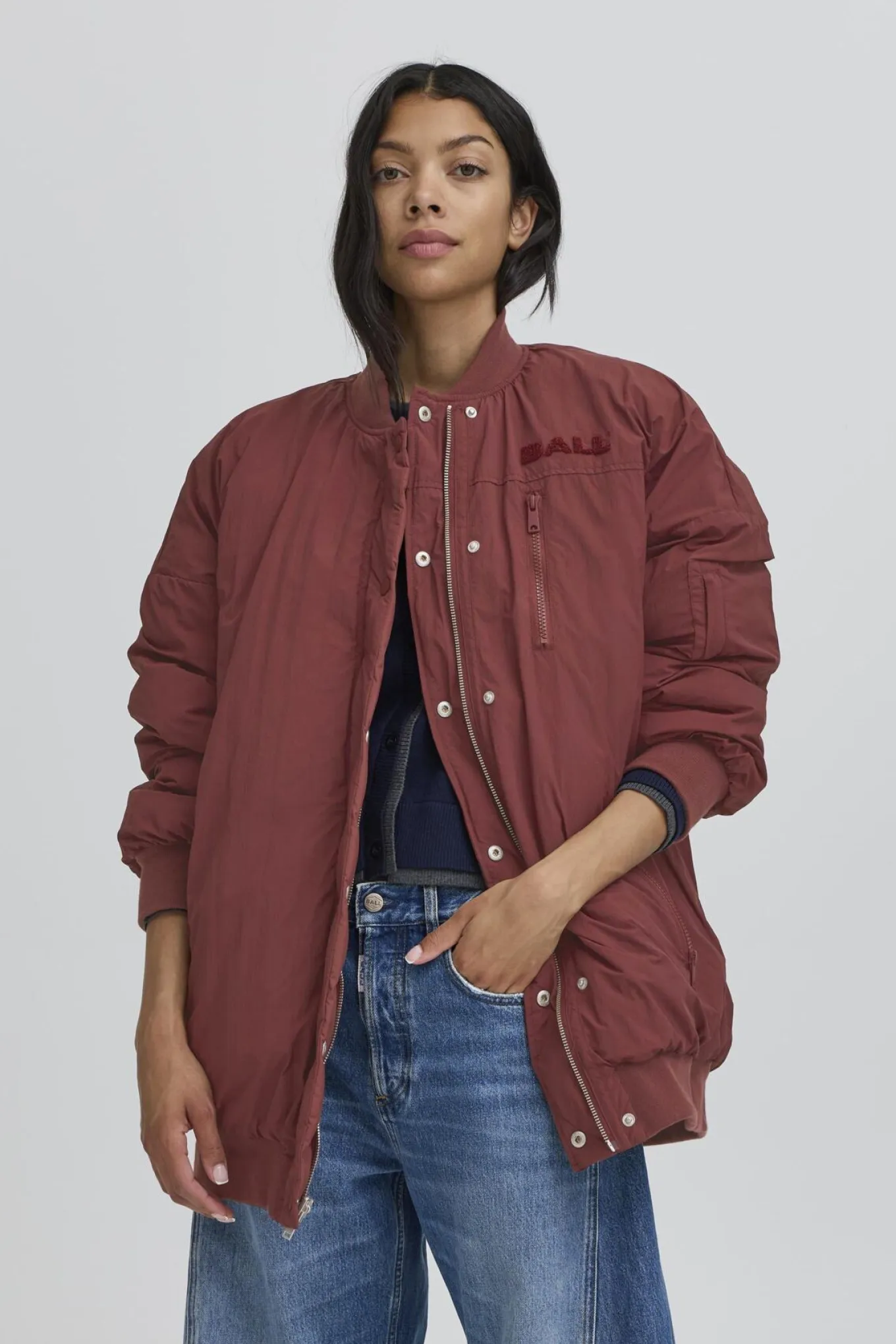 BAESTEL QUILTED OZ BOMBER Chocolate Truffle 50405264