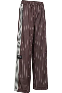 Baggy Pin Stripe Track Pants Mocca HL10493