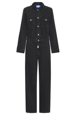BAPIETRO EMBOSSED JUMPSUIT BLACK INK WASH 50405355