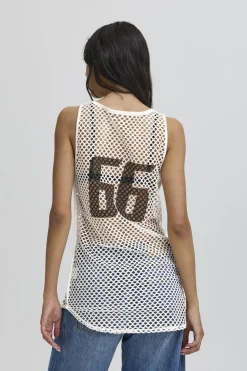 BAVALIENZO MESH TANKTOP Blanc de Blanc 50405304