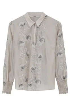 Bayanna, blouse 1200Light Grey 60637/7619