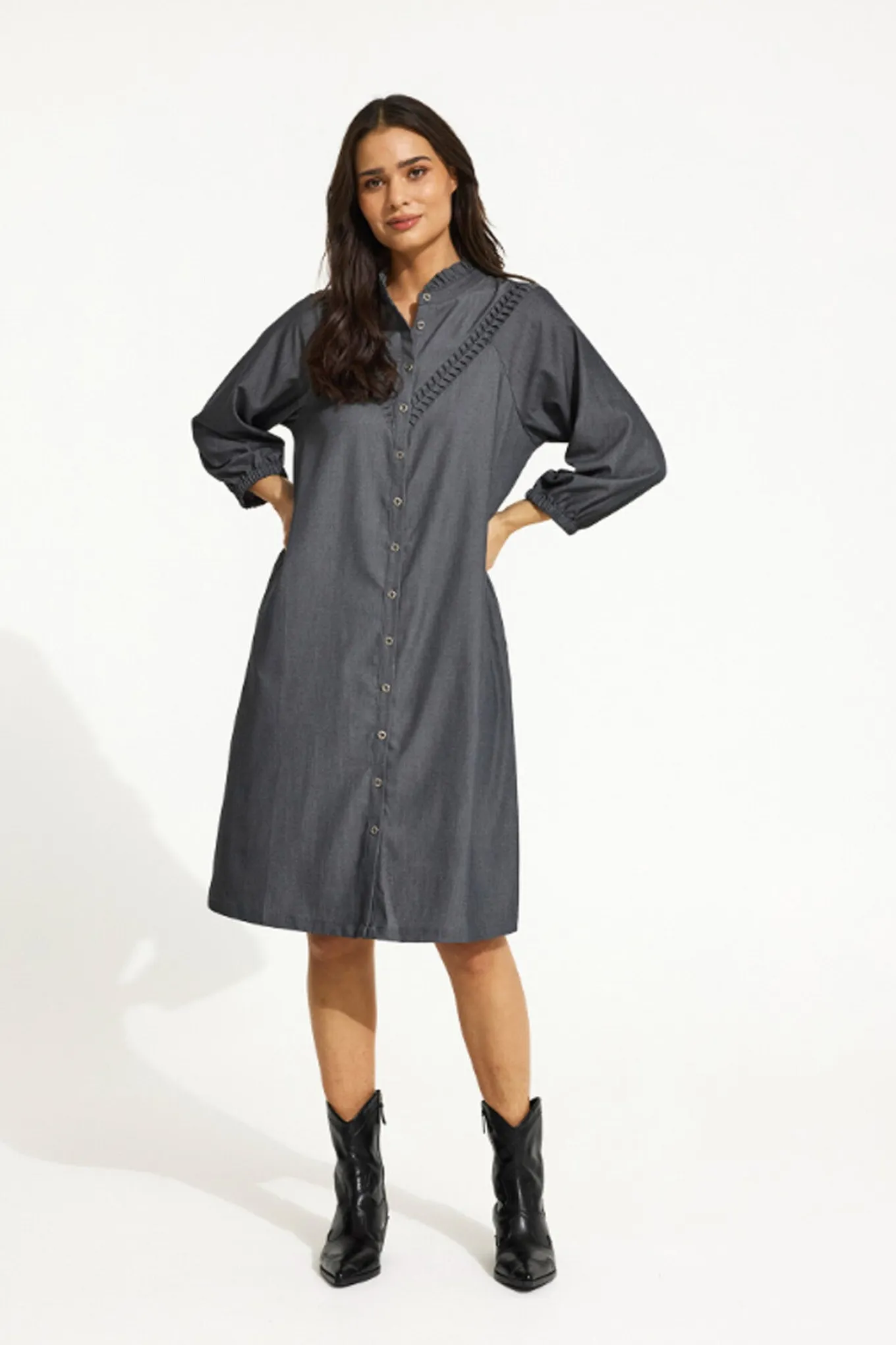 Bella dress Grey 16554