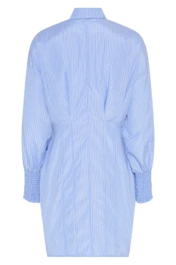 BorassusBBLinne dress Light Blue Stripe BBW4944