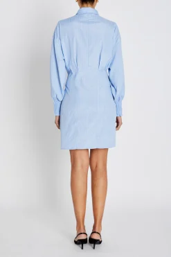 BorassusBBLinne dress Light Blue Stripe BBW4944