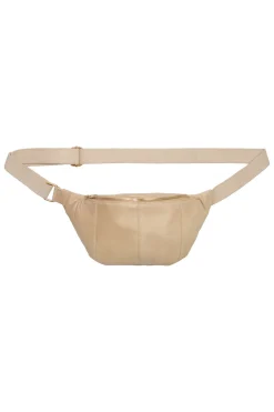 Bum bag Satin Beige w. Light Gold acc. 100093