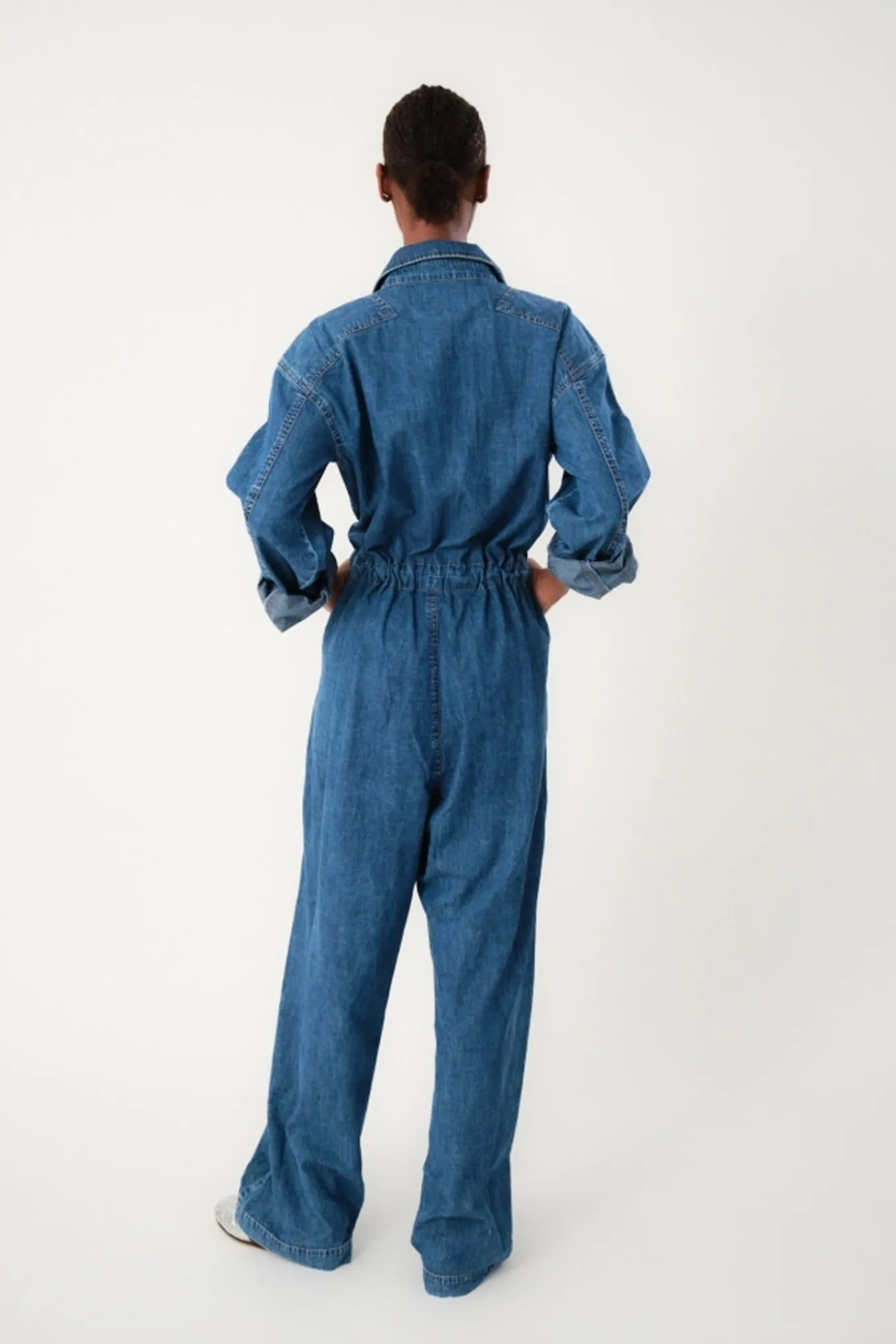 CamdenLL Jumpsuit LS 100 Washed Denim 254204000