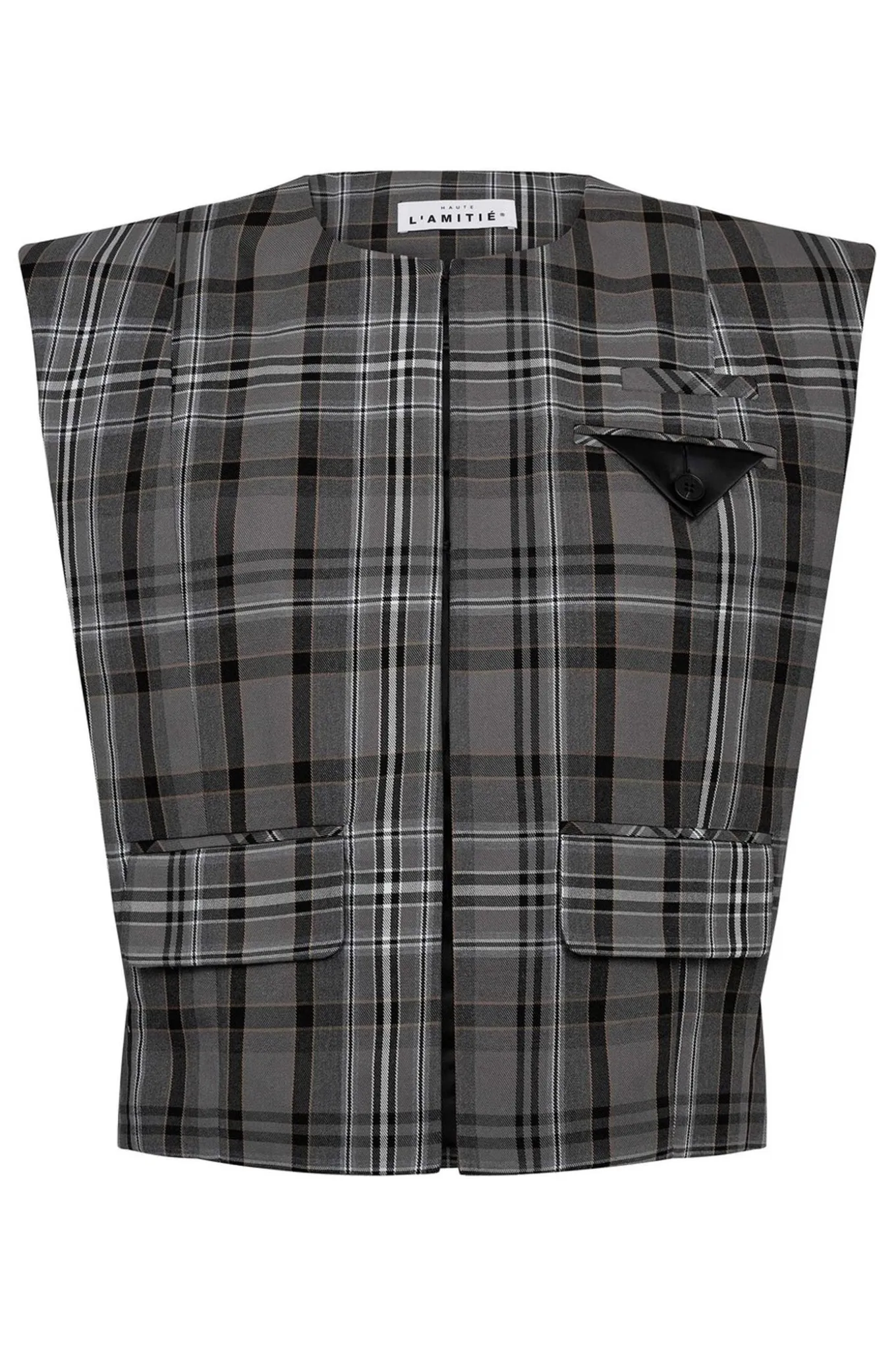 Camel Line Mega Check Box Wais Mid Grey HL10218