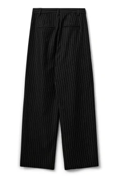 CARLOTTASW TROUSERS 0139 White Black striped S254210