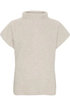 Cashmere Raccoon SS Pullover Light Beige 500070