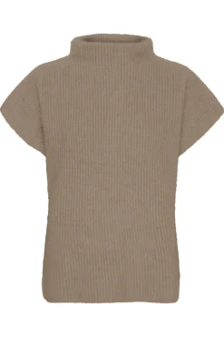 Cashmere Raccoon SS Pullover Mocha Brown 500070