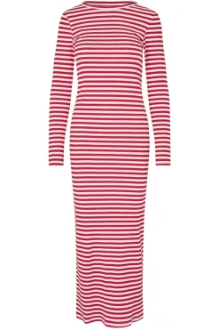 ChristineLL Maxi Dress LS 30 Red 900093003