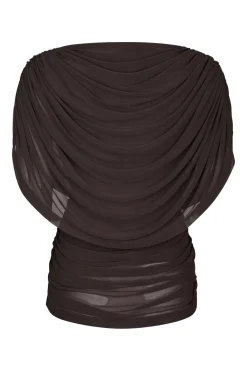 Cottuna Drapy Mesh Brown 167205