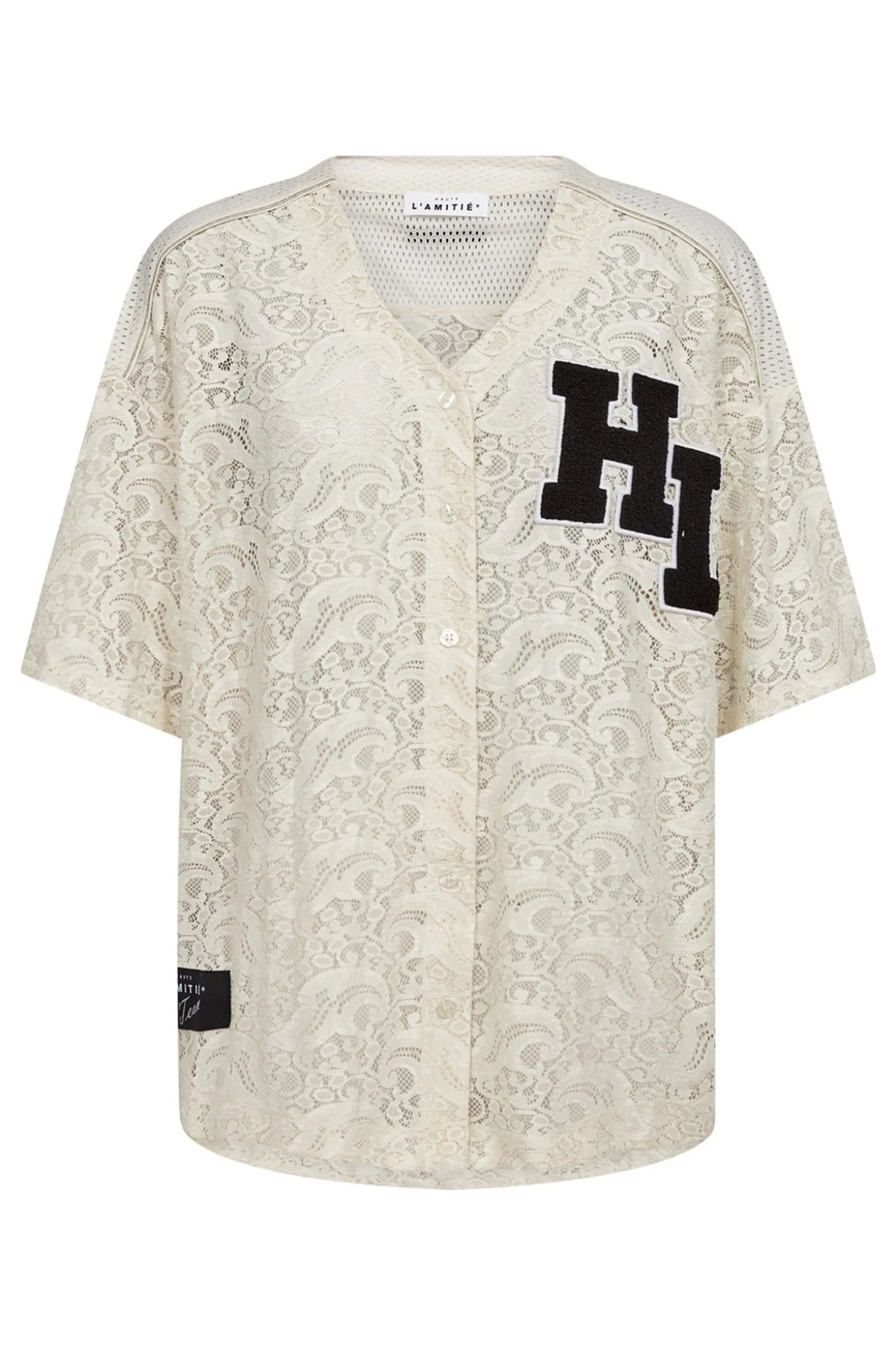 Court Lace Tee Pearl HL10466