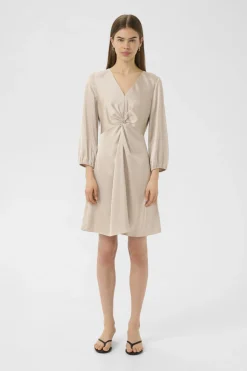 DaforaIW Knotted Dress Champagne 303115 30110834