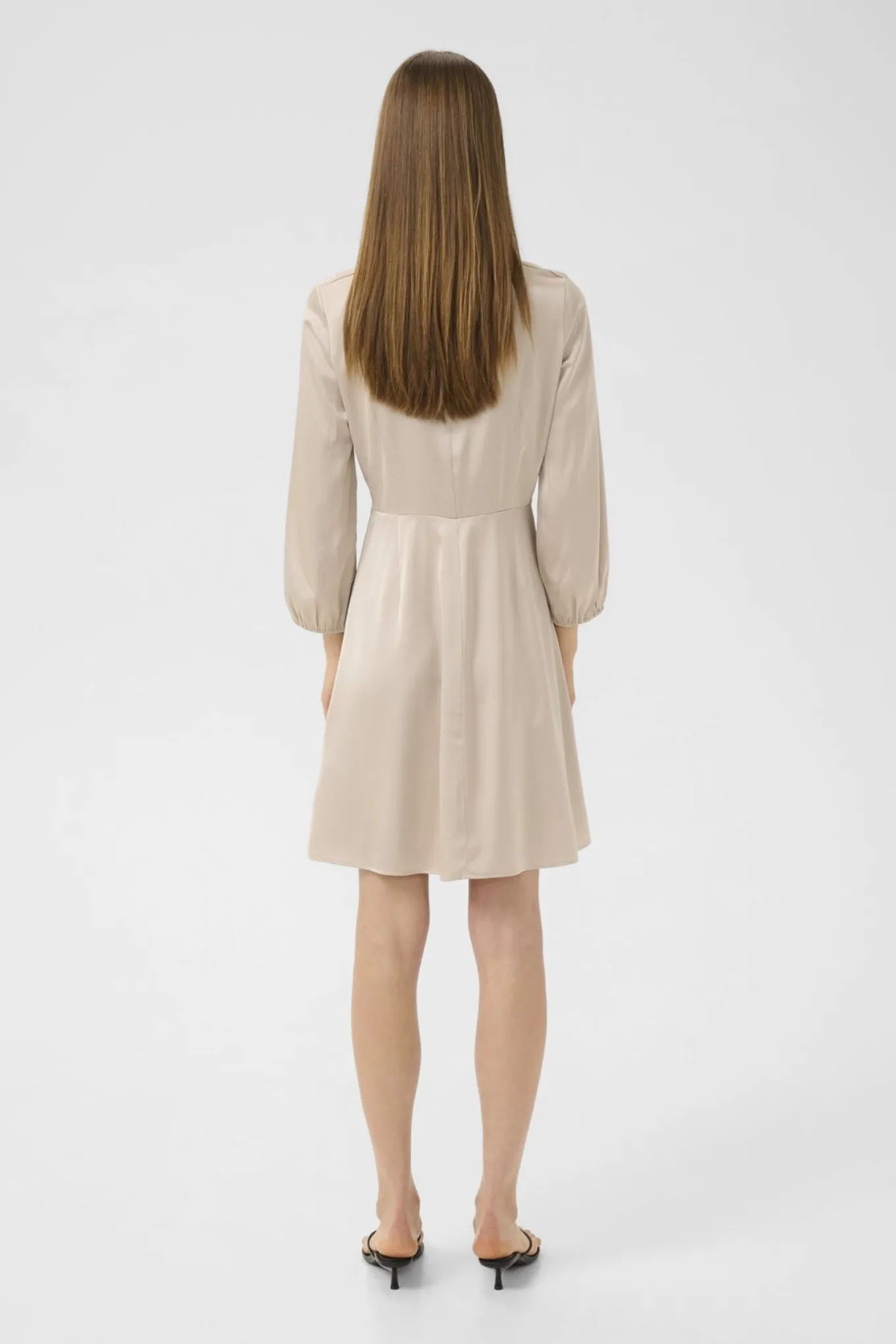 DaforaIW Knotted Dress Champagne 303115 30110834
