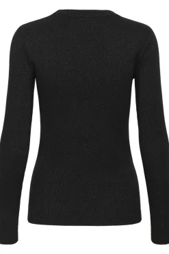DagnaIW Lurex Tshirt LS Black Glitter 30111093