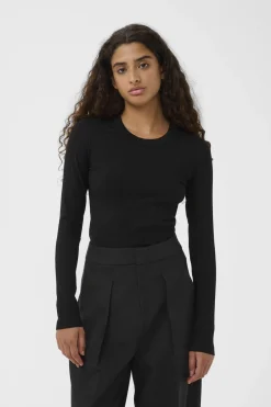 DagnaIW Lurex Tshirt LS Black Glitter 30111093
