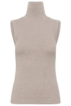 DagnaIW Melange Rollneck Top Chateau Gray Melange 1545031 30107007