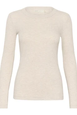 DagnaIW Melange TShirt LS ECRU 30106866