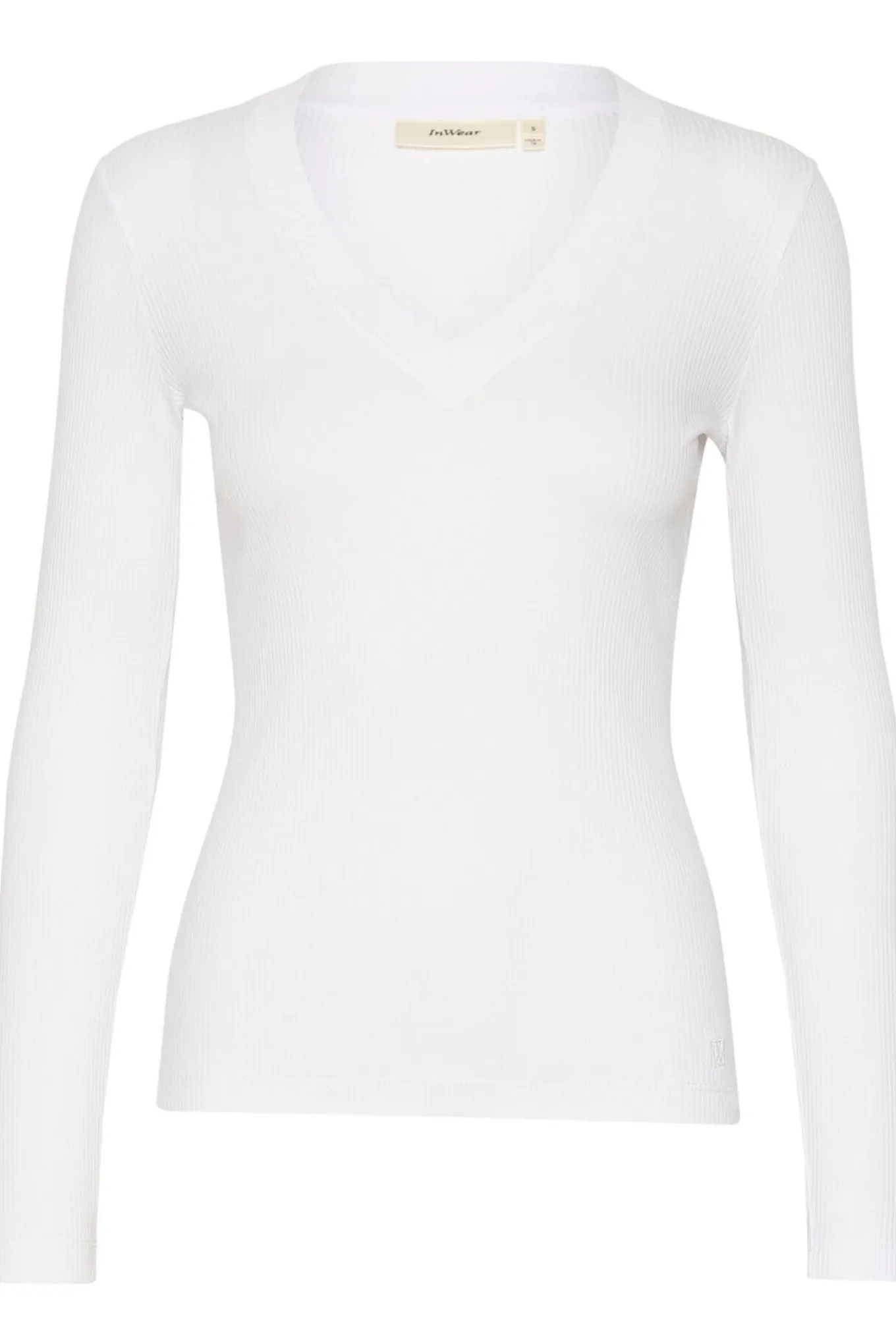 DagnaIW VNeck LS Pure white 30109586