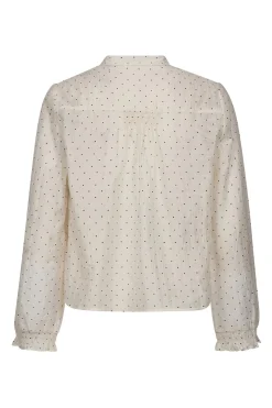 DallyCC Dot VShirt 11Off white 45007