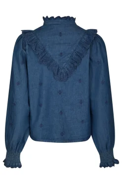 Degas Denim Blouse Blue 166229