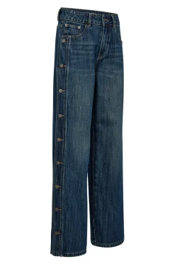 Denize Button Jeans Denim blue HL10489