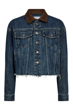Denize Crop Denim Jacket Denim blue HL10440