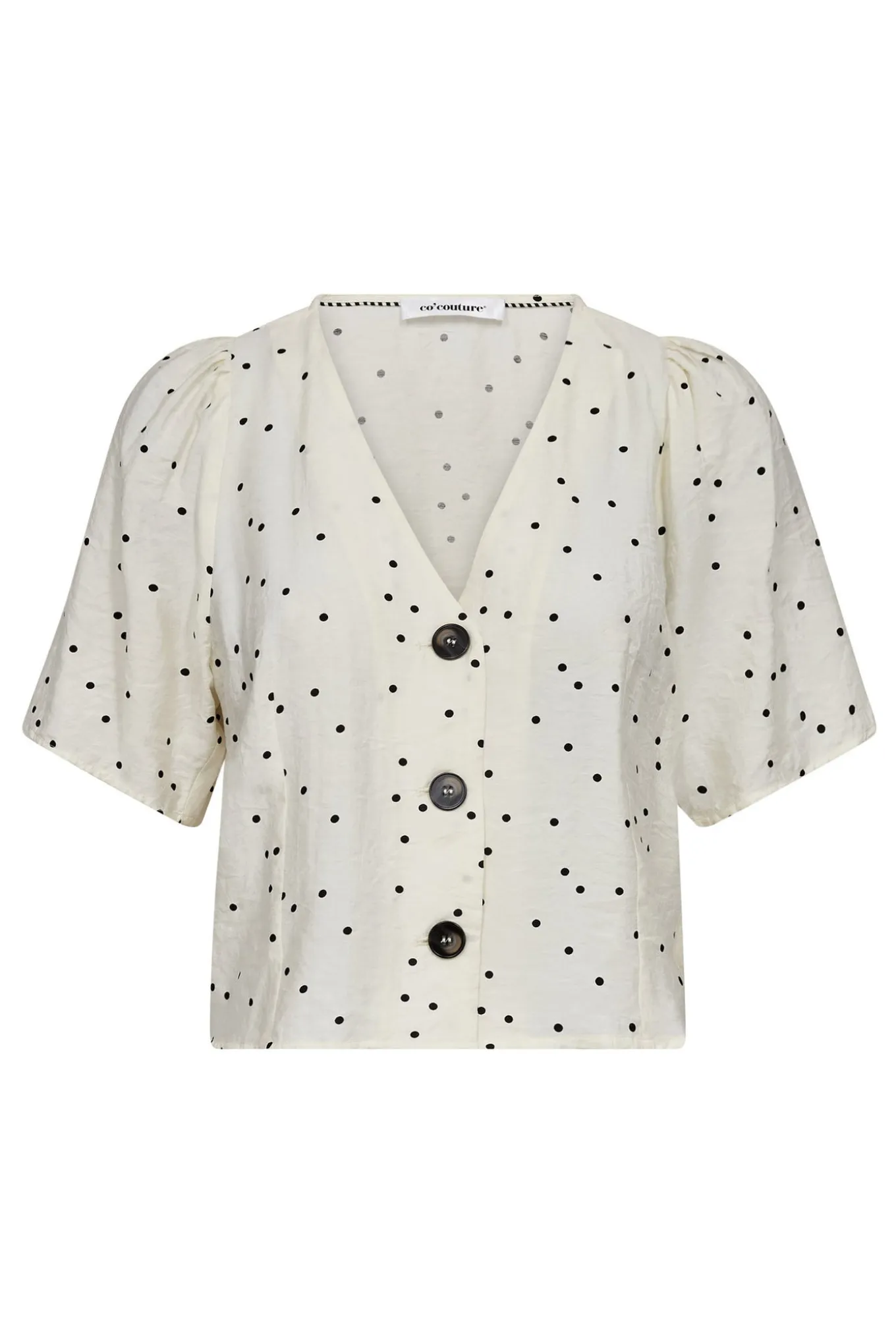 DiemCC Dot SS VShirt 1196OffWhiteB 45088