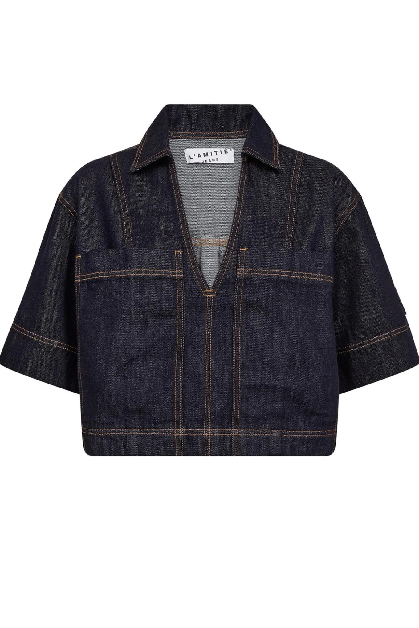 Drew Denim Top Unwashed Unwashed denim HL10556
