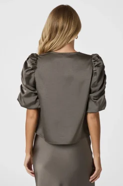 ELBA HEAVY SATEEN Warm Grey 165799