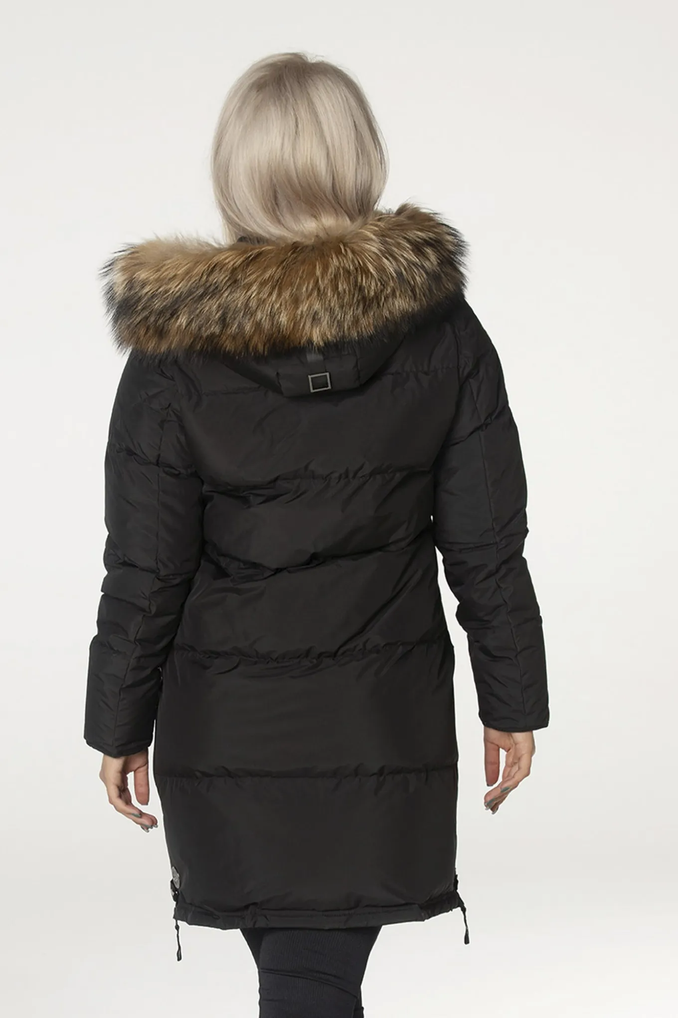 Elita with real fur Black. 2010500R