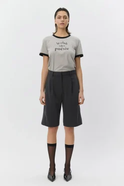 ELSASW BERMUDA SUITING SHORTS 8008 Dark grey S261377