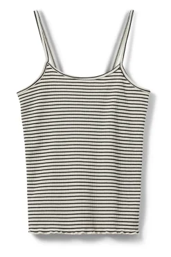 FAUNASW TOP 0140 Off White Striped SNOS591