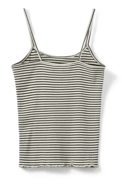 FAUNASW TOP 0140 Off White Striped SNOS591