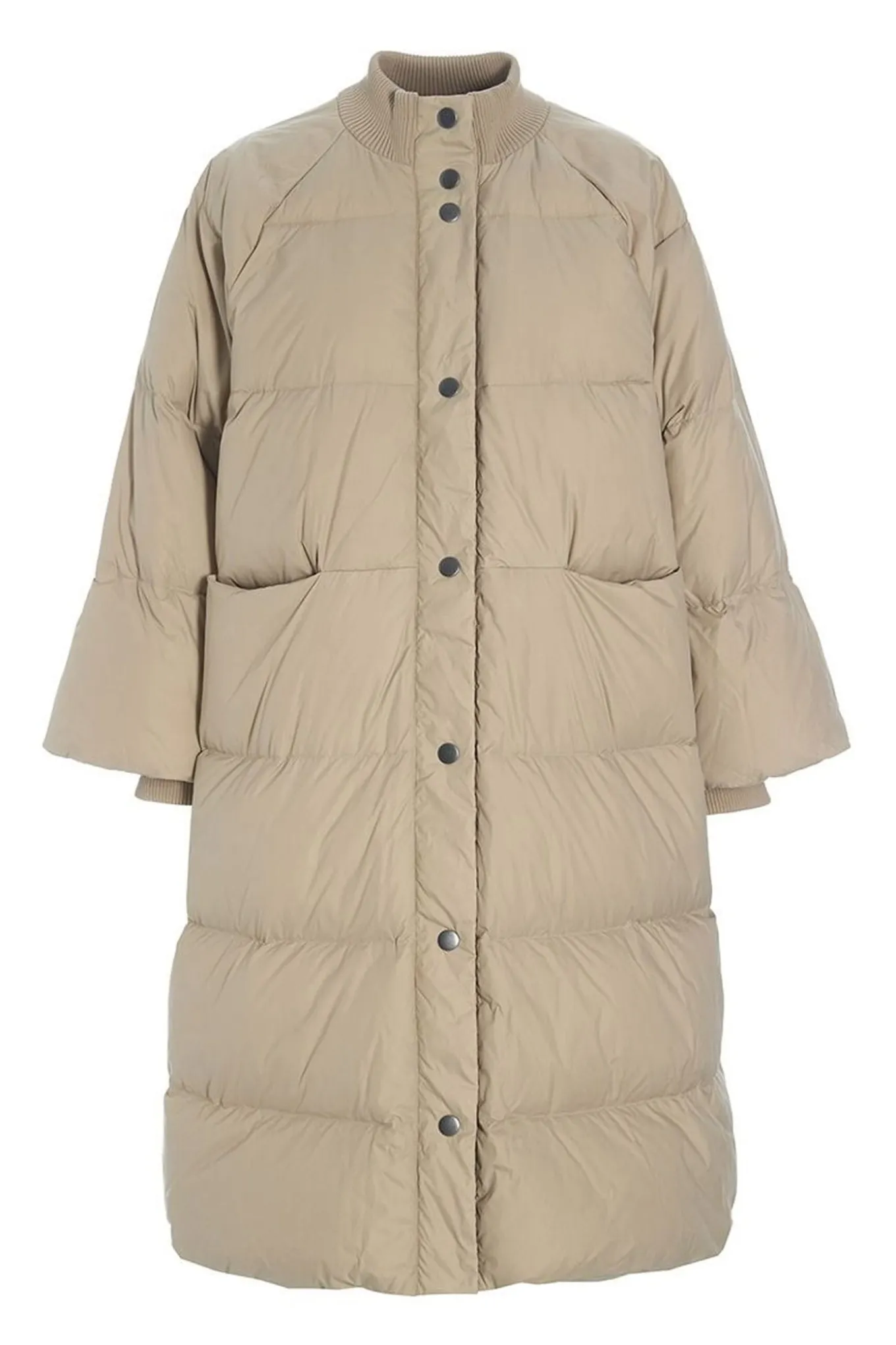 Feather down frakke med knappe STONE 25720925437