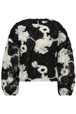 FleurCC Fluffy Blouse 96Black 35951