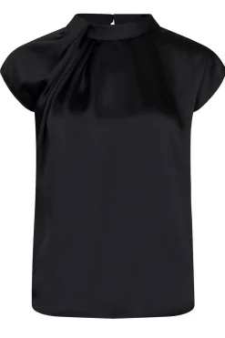 Fleur Drapy Satin Black 160990