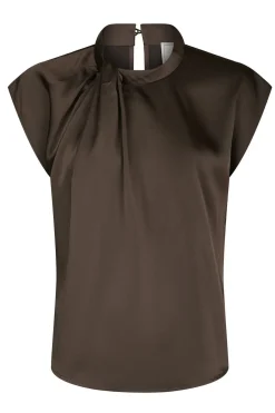 Fleur Drapy Satin Dark brown 160990