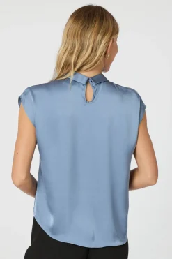 Fleur Drapy Satin DUSTY BLUE 160990