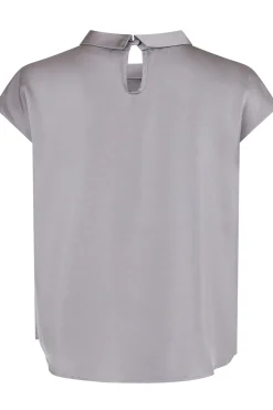 Fleur Drapy Satin Grey 160990